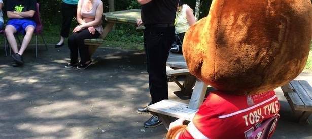Toby Tyke visits Children at Greenacre School